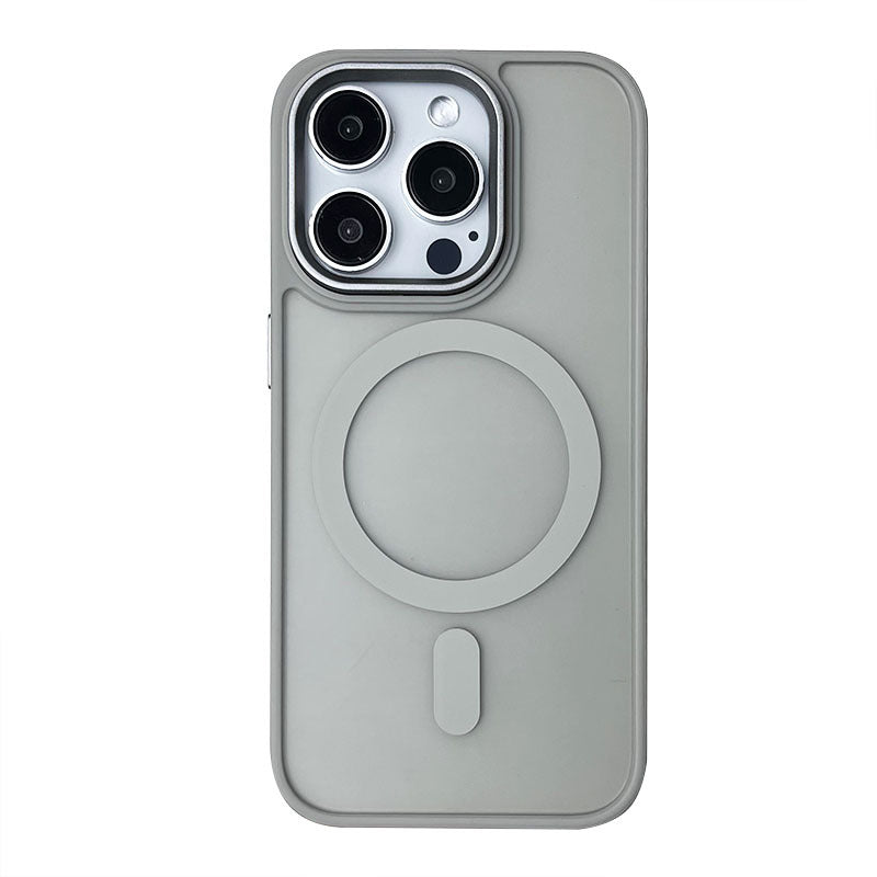 Apple iPhone 17 Pro Max Gold Shield Matte Case, iPhone 16 Large Hole 15/14mm Magnetic 13mm Protective Case